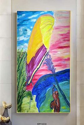 File gốc File tranh hiện đại pha lê gương KF71616 (in mica) làm bảng hiệu