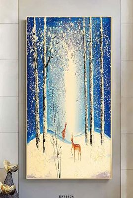 File tranh gốc File tranh hiện đại pha lê gương KF71624 chủ đề hiện đại