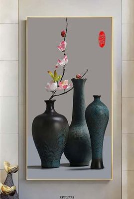 File gốc in ấn File tranh hiện đại pha lê gương KF71772 chuẩn màu CMYK