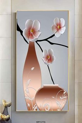 File gốc File tranh hiện đại pha lê gương KF71776 (in mica) cắt laser