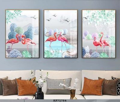 File in ấn File tranh hiện đại pha lê gương KF71784 (bản gốc) cao cấp