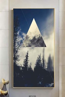 File gốc File tranh hiện đại pha lê gương KF71795 (vector) cho in ấn