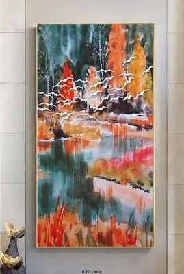 File tranh in mica File tranh hiện đại pha lê gương KF71808 (độ phân giải cao)