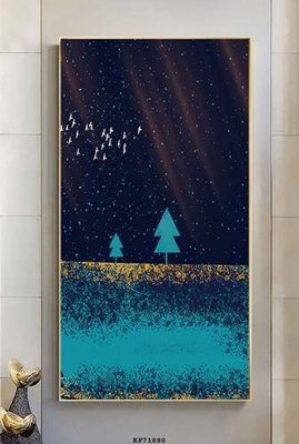 Ảnh gốc File tranh hiện đại pha lê gương KF71880 (nét căng) in mica