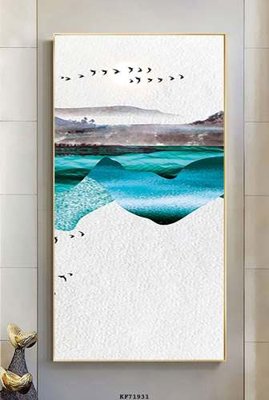 File tranh File tranh hiện đại pha lê gương KF71931 (bản gốc) treo tường