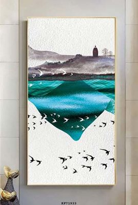 File in mica File tranh hiện đại pha lê gương KF71933 (ảnh gốc) đẹp