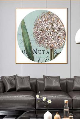 File gốc File tranh hiện đại pha lê gương KF71981 (in lụa) hoa văn cổ điển