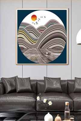 File tranh PSD File tranh hiện đại pha lê gương KF72015 chất lượng cao