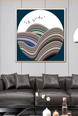 File gốc File tranh hiện đại pha lê gương KF72016 (in ấn) không giới hạn