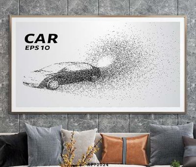 File in trần File tranh hiện đại pha lê gương KF72024 (bản gốc) mây trời