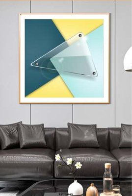 File gốc File tranh hiện đại pha lê gương KF72045 (in mica) cắt laser