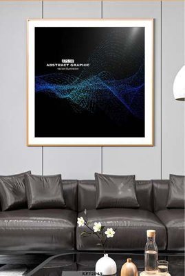 File in lụa File tranh hiện đại pha lê gương KF72049 (phong cảnh) File tranh hiện đại pha lê gương KF72049