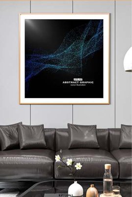 File tranh File tranh hiện đại pha lê gương KF72051 (gốc) chủ đề thành phố