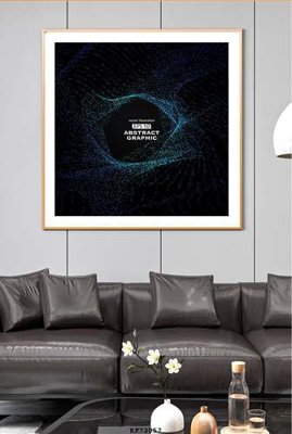 File gốc File tranh hiện đại pha lê gương KF72057 (trang trí) phòng ngủ