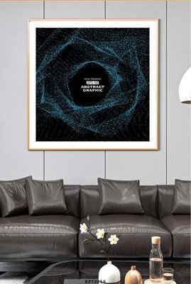 Chi tiết file gốc File tranh hiện đại pha lê gương KF72058 (cho in tráng gương)