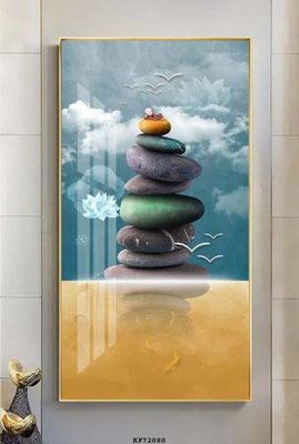 File gốc File tranh hiện đại pha lê gương KF72080 (in mica) làm quà tặng