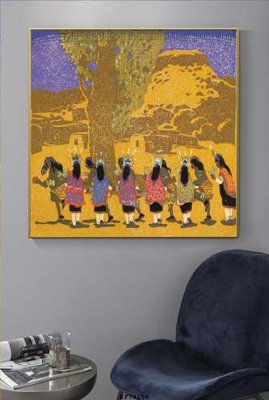 File in ấn File tranh hiện đại pha lê gương KF72156 (bản gốc) chất lượng cao