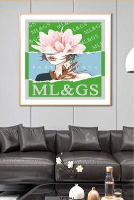 Tải file File tranh hiện đại pha lê gương KF72201 (PSD) cho in ấn quảng cáo