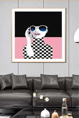 File gốc File tranh hiện đại pha lê gương KF72203 cho in ấn và thiết kế