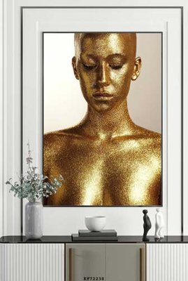 File tranh in trần 3D File tranh hiện đại pha lê gương KF72238 (ảnh gốc)