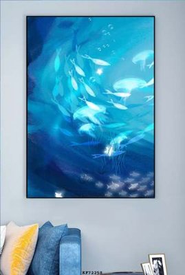 File in ấn File tranh hiện đại pha lê gương KF72258 chuyên nghiệp