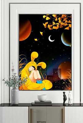 Tải file File tranh hiện đại pha lê gương KF72292 (gốc) làm file thiết kế