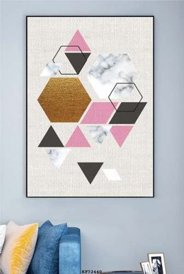 File in lụa File tranh hiện đại pha lê gương KF72440 (chất lượng cao) File tranh hiện đại pha lê gương KF72440