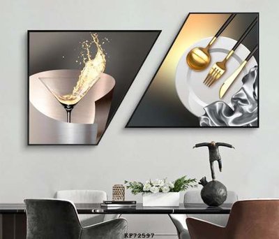 File in ấn File tranh hiện đại pha lê gương KF72597 (bản gốc) sắc nét