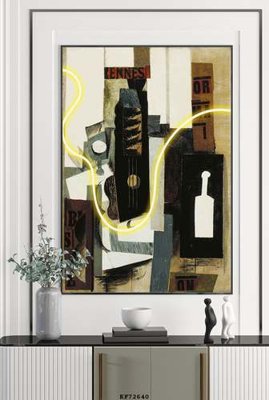 File tranh File tranh hiện đại pha lê gương KF72640 (gốc) phong cách tối giản