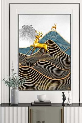 File gốc File tranh hiện đại pha lê gương KF72650 (PNG) nền trong suốt