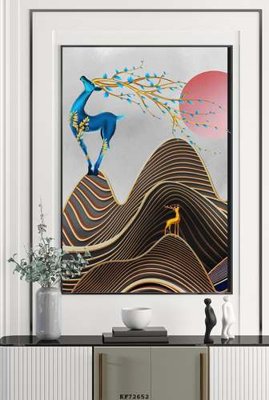 File tranh trang trí File tranh hiện đại pha lê gương KF72652 (tải file gốc)