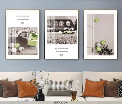 File tranh File tranh hiện đại pha lê gương KF72734 (bản gốc) in lụa dán tường