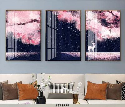 File tranh File tranh hiện đại pha lê gương KF72778 (ảnh gốc) sắc nét hoàn hảo