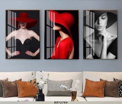 Download file File tranh hiện đại pha lê gương KF72789 (gốc) in mica đèn LED