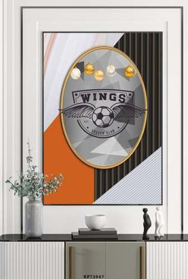 File gốc File tranh hiện đại pha lê gương KF72847 (in lụa) tranh phong thủy