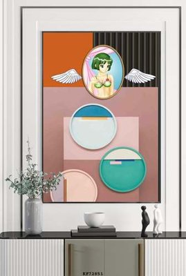 File gốc File tranh hiện đại pha lê gương KF72851 (phong cách) tối giản