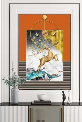 File gốc File tranh hiện đại pha lê gương KF72863 (in lụa) chi tiết cao