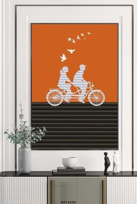 File in lụa File tranh hiện đại pha lê gương KF72890 (phong cảnh) File tranh hiện đại pha lê gương KF72890