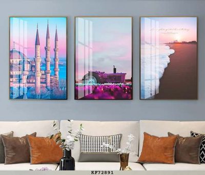 File gốc in ấn File tranh hiện đại pha lê gương KF72891 chất lượng vượt trội