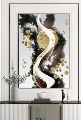 File in lụa File tranh hiện đại pha lê gương KF72963 (tân cổ điển) File tranh hiện đại pha lê gương KF72963