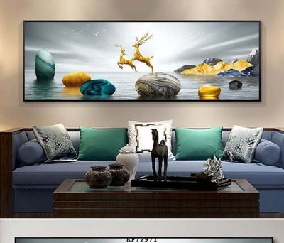 File in trần File tranh hiện đại pha lê gương KF72971 (bản gốc) trời sao