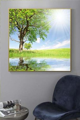 File PSD File tranh hiện đại pha lê gương KF72976 (gốc) cho in quảng cáo