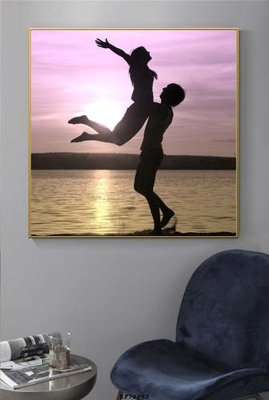 File in trần File tranh hiện đại pha lê gương KF72982 (bản gốc) phong cảnh