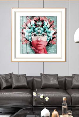 File ảnh File tranh hiện đại pha lê gương KF73016 (gốc) trang trí khách sạn