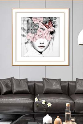 File gốc File tranh hiện đại pha lê gương KF73031 (in mica) làm bảng hiệu