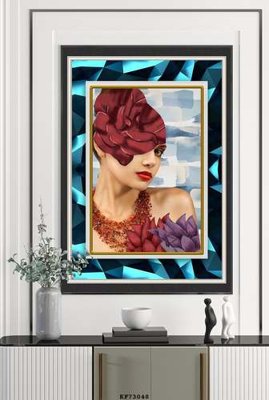 File gốc File tranh hiện đại pha lê gương KF73048 (chuẩn CMYK) cho nhà in