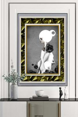 File PSD File tranh hiện đại pha lê gương KF73058 (nguyên gốc) chất lượng cao