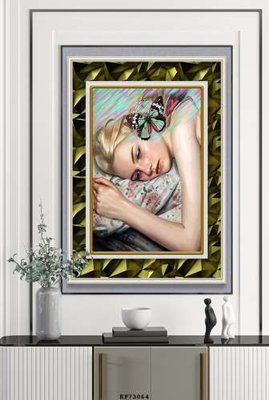 Mua file ảnh gốc File tranh hiện đại pha lê gương KF73064 (chất lượng cao)