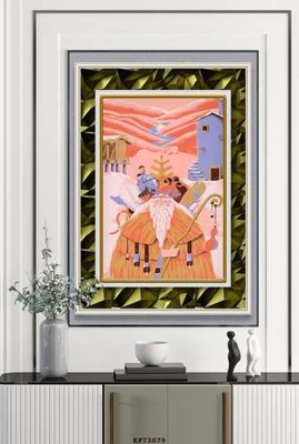 Tệp tin gốc File tranh hiện đại pha lê gương KF73070 (chất lượng) File tranh hiện đại pha lê gương KF73070