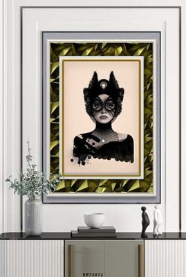 Tải về hình ảnh gốc File tranh hiện đại pha lê gương KF73072 sắc nét